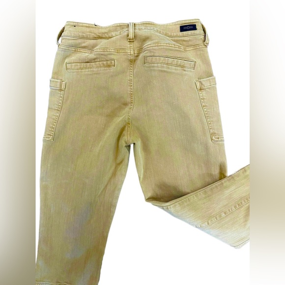 Liverpool Dull Gold Ankle Cargo Jeans with Zipper - Picture 6 of 9
